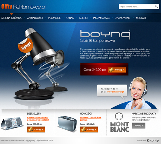 Gifty reklamowe – Desktop-Version, Ansicht 1