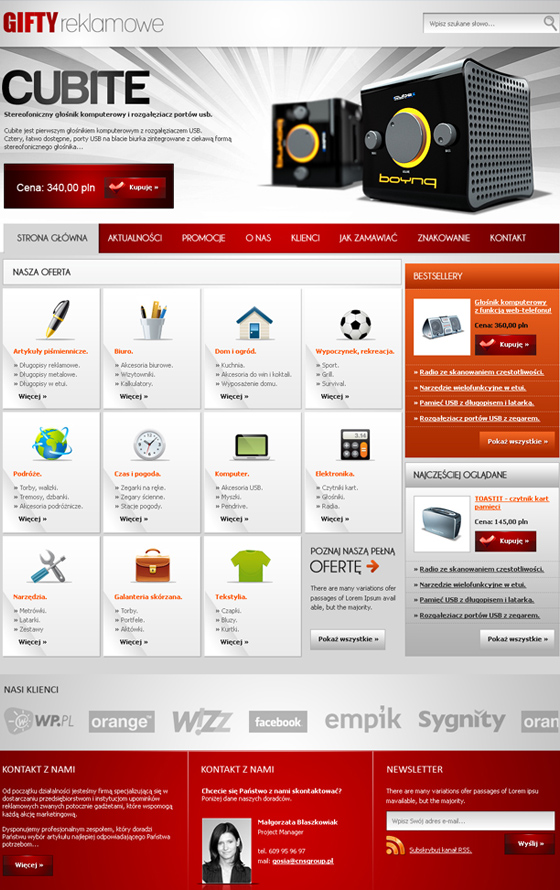 Gifty reklamowe - wersja alternatywna – ekran w wersji desktop 2