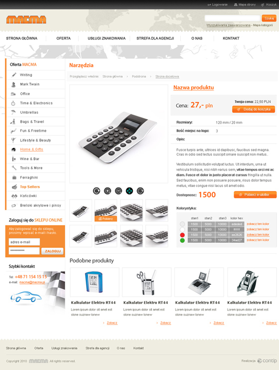 Macma Polska Sp. z o.o. – Desktop-Version, Ansicht 2