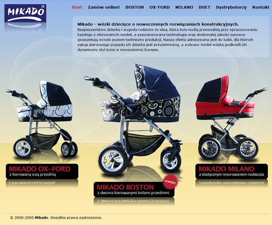 P.P.H.U. Mikado – Kinderwagen – Desktop-Version, Ansicht 1