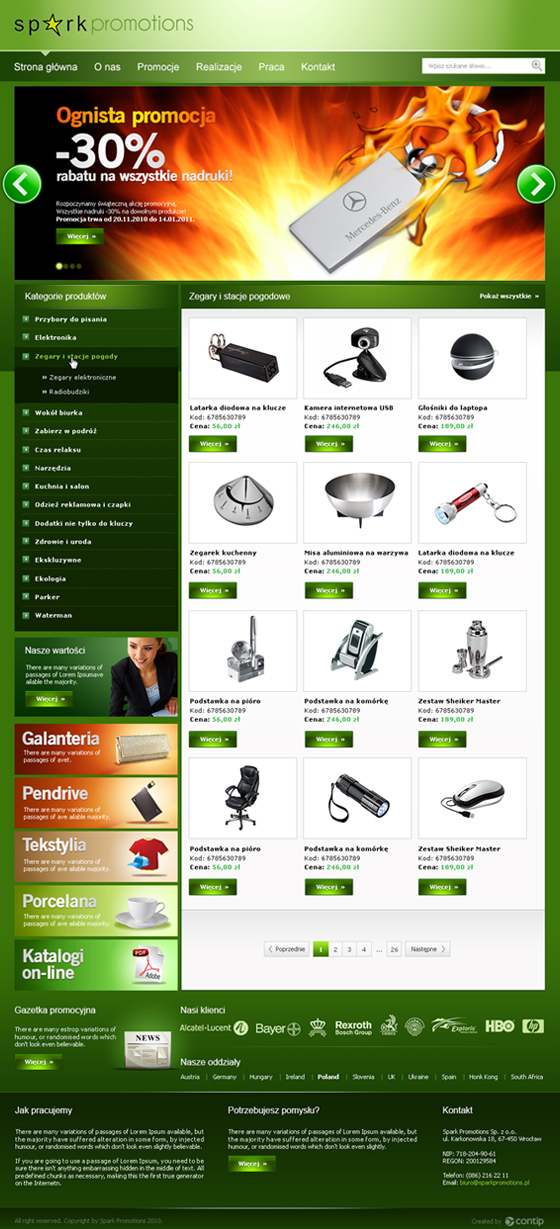Spark Promotions Sp. z o.o. Sp. k. – ekran w wersji desktop 2