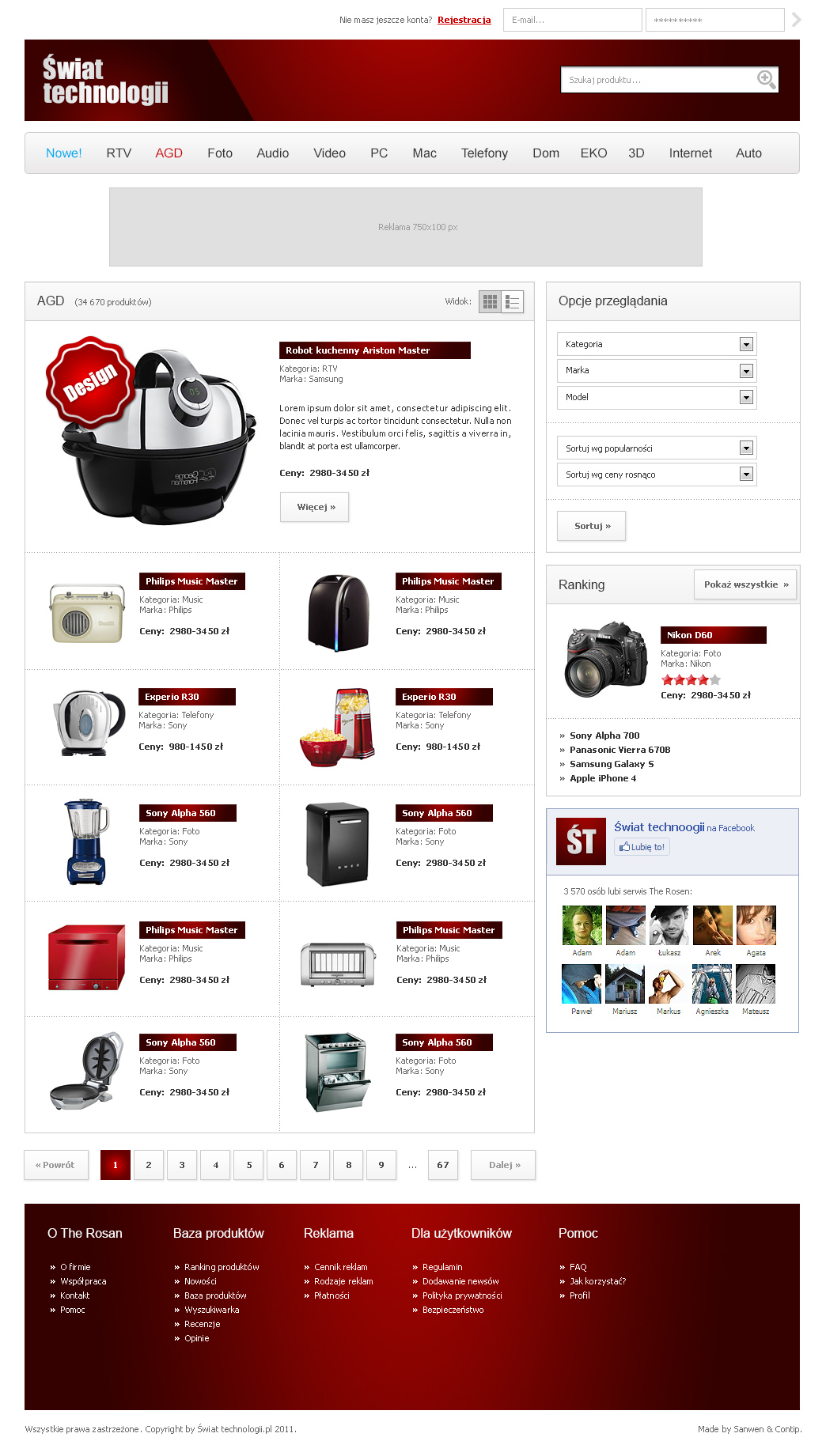 Świat Technologii – ekran w wersji desktop 1