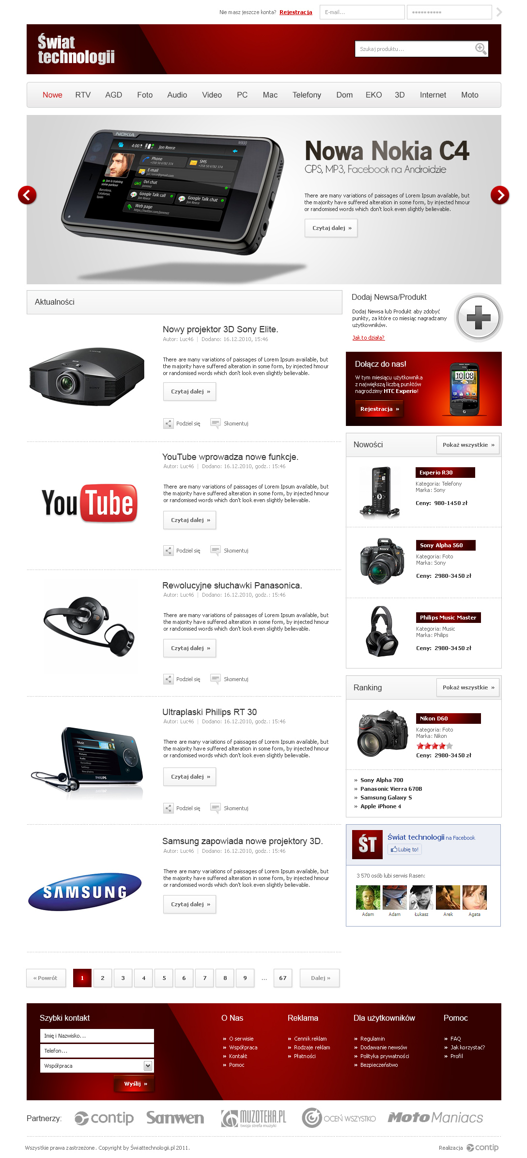 Świat Technologii – ekran w wersji desktop 2