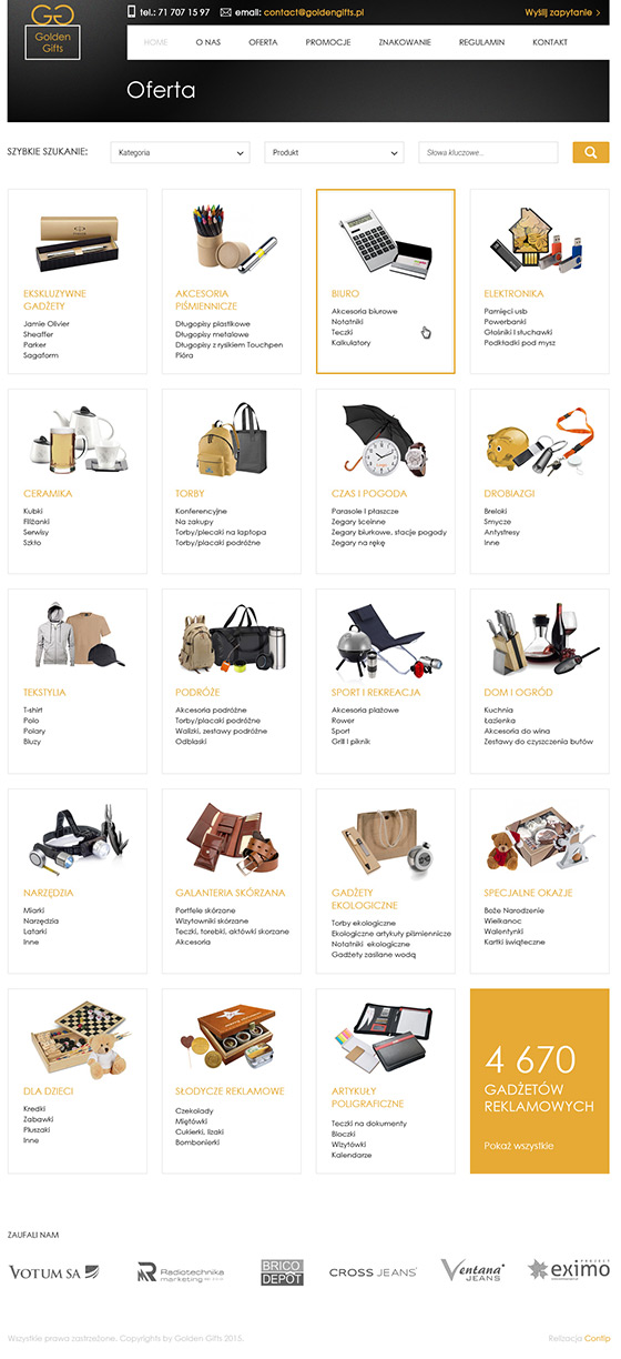 Golden Gifts – Desktop-Version, Ansicht 2