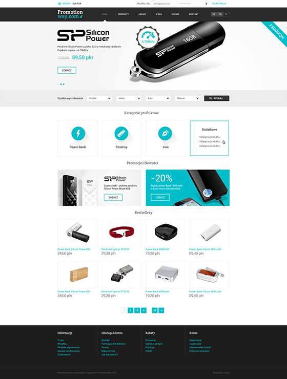 PromotionWay – ekran w wersji desktop 1