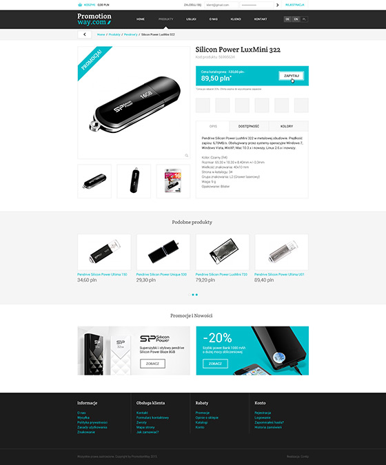 PromotionWay – ekran w wersji desktop 2