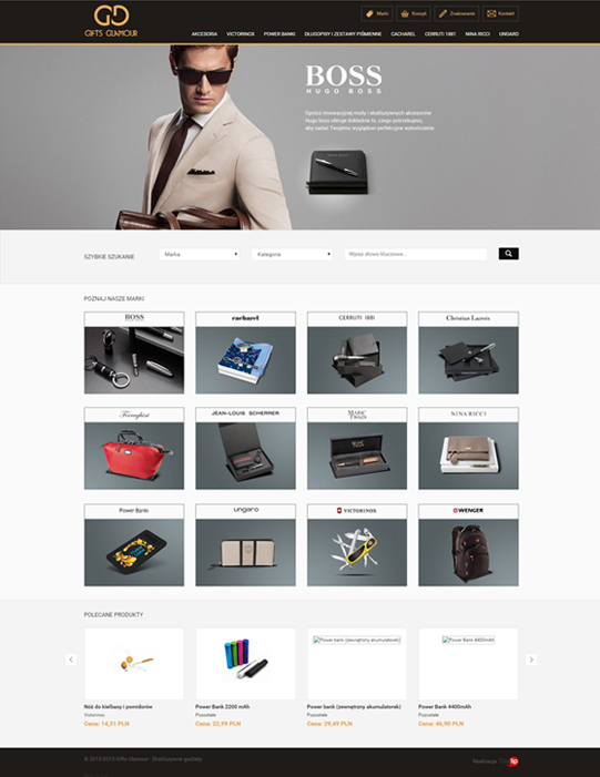 Gifts Glamour - Ekskluzywne gadżety – ekran w wersji desktop 1