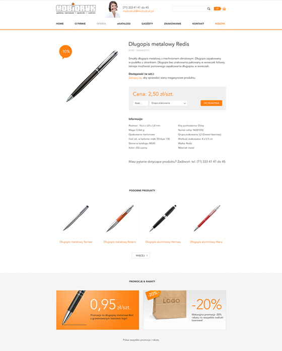 MOBIDRUK Paweł Łomny – Desktop-Version, Ansicht 2