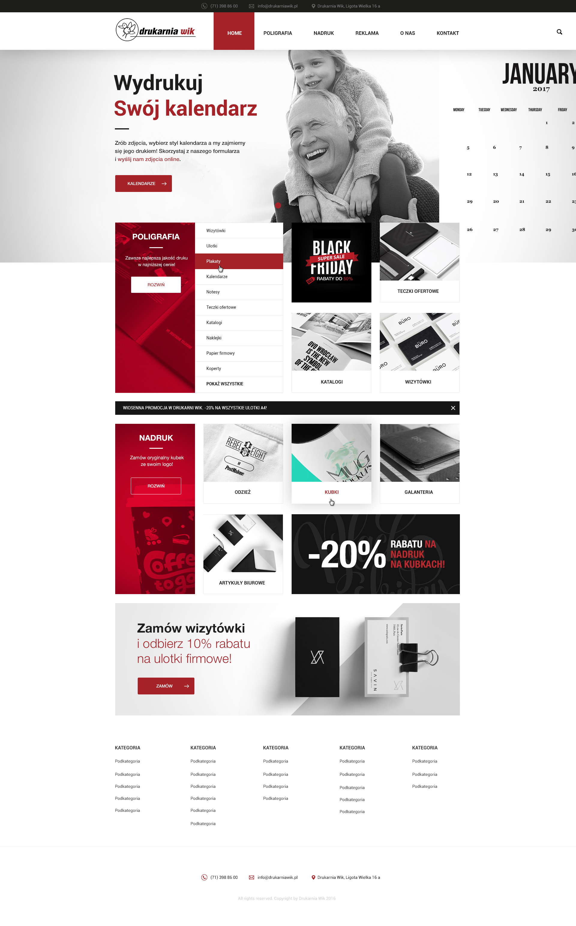 DrukarniaWIK.pl – Desktop-Version, Ansicht 1