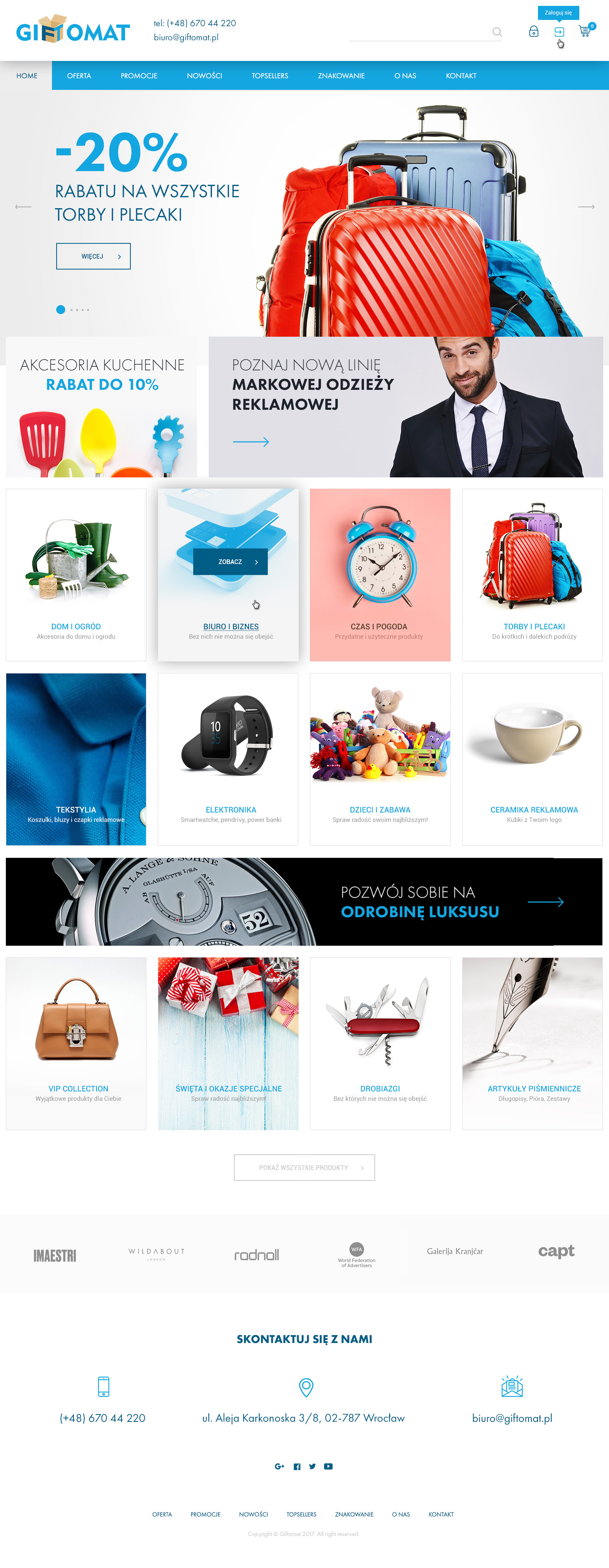 Giftomat.pl – Desktop-Version, Ansicht 1