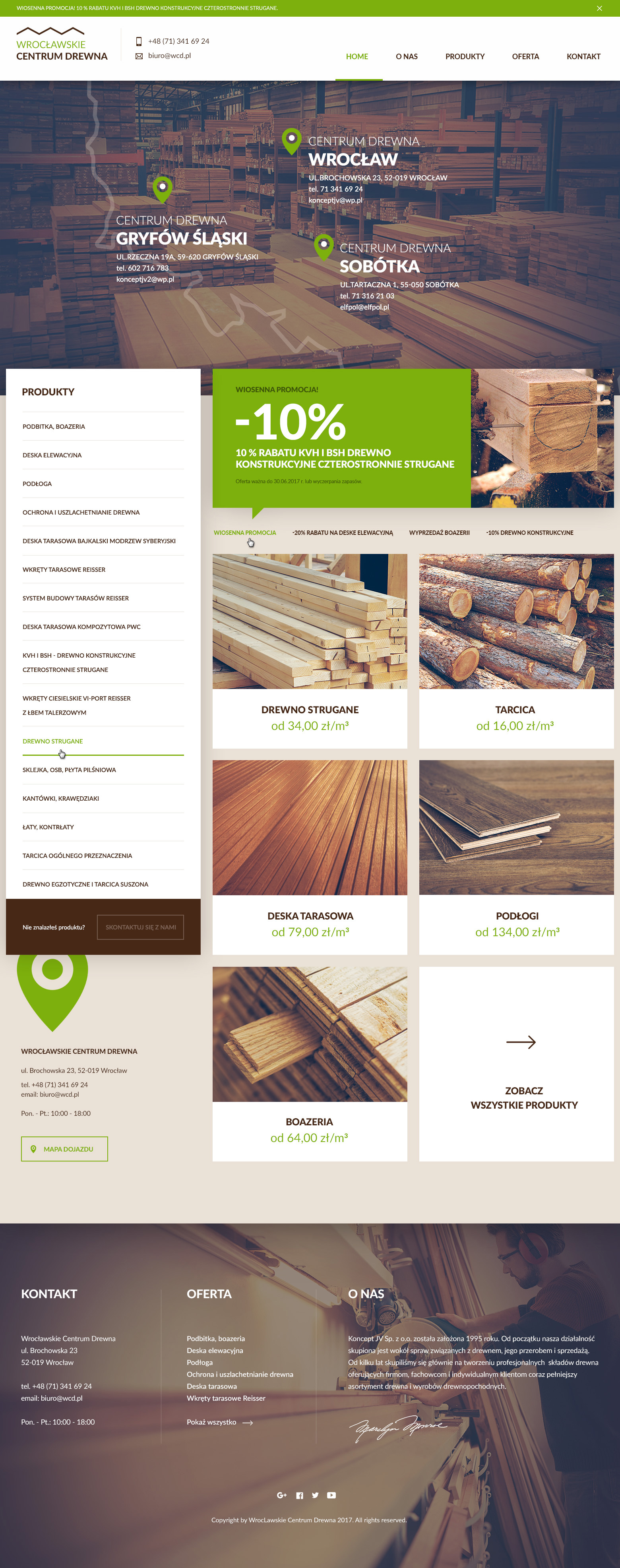 Centrum-Drewna.pl – Desktop-Version, Ansicht 1