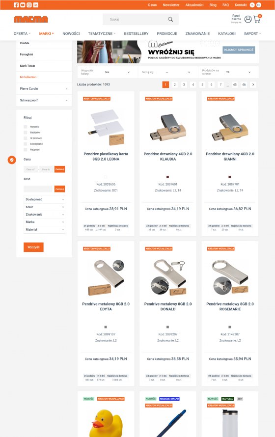 Macma Poland – B2B platform for advertising agencies – desktop screen 2