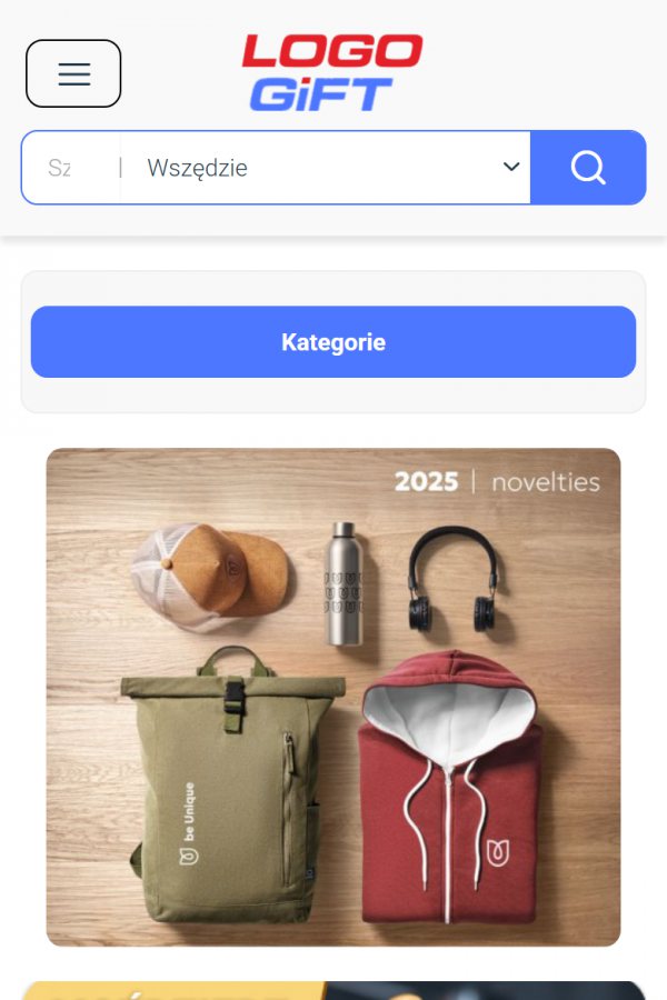 LogoGift – Werbeartikel-Shop – mobile Version, Ansicht 1