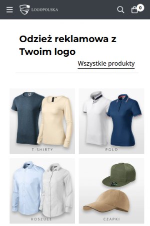 Logo Polska – embroidered and printed apparel shop – mobile screen 2