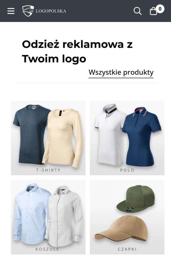 Logo Polska – Shop für bestickte und bedruckte Textilien – mobile Version, Ansicht 2