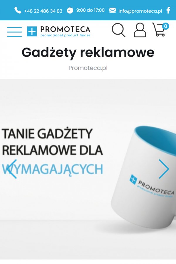 Promoteca – Werbeartikel-Shop – mobile Version, Ansicht 1