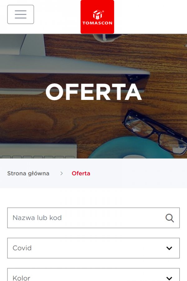 Tomascon – Werbeartikel und Events – mobile Version, Ansicht 2