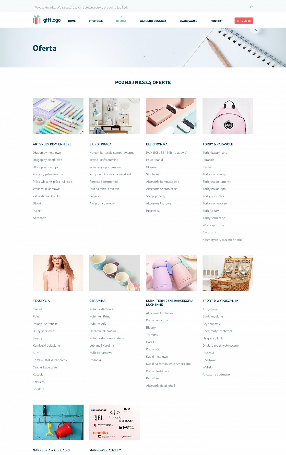 GiftLogo – Werbeartikel-Shop – Desktop-Version, Ansicht 2