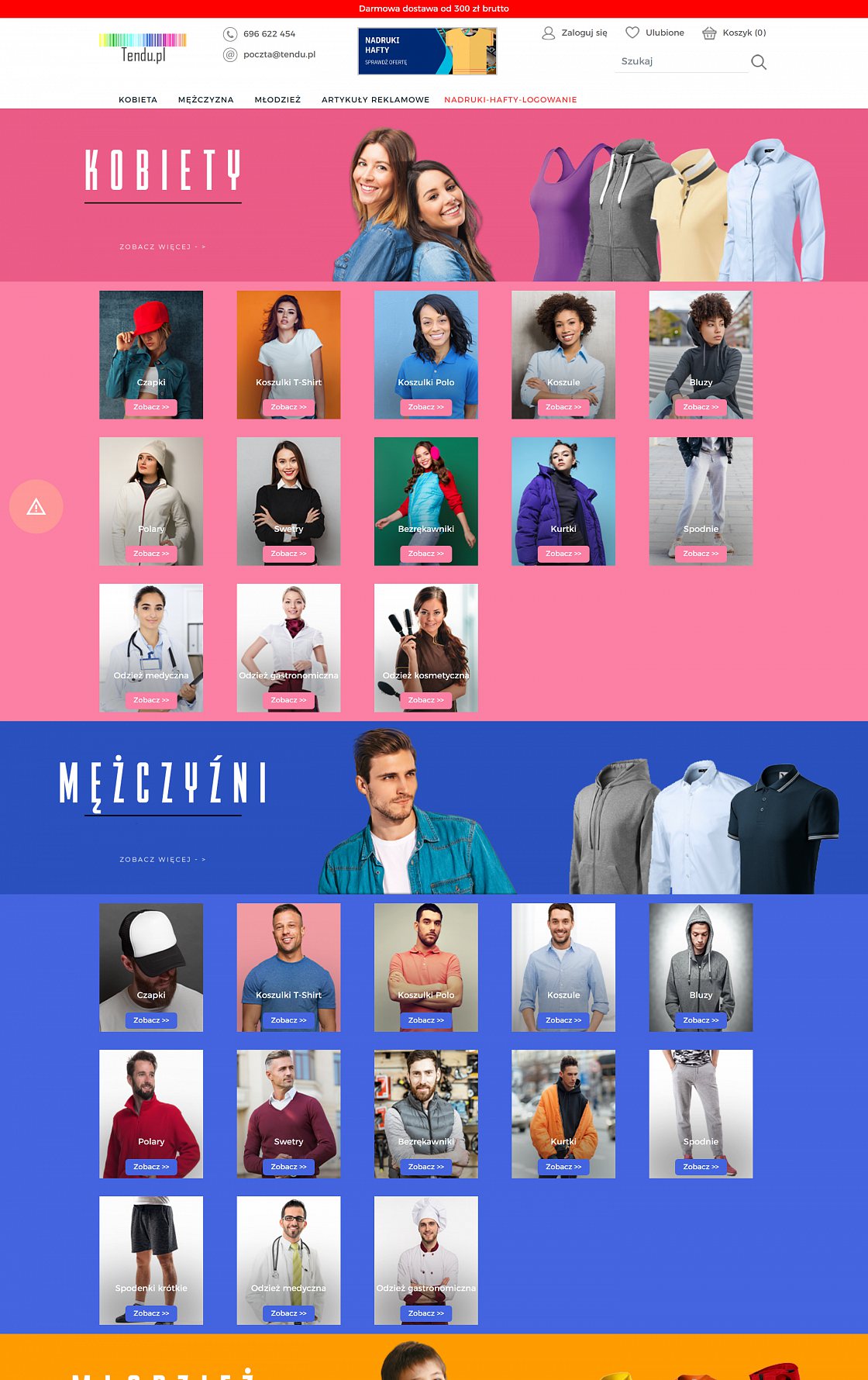 Tendu – Shop für bedruckte Textilien – Desktop-Version, Ansicht 1
