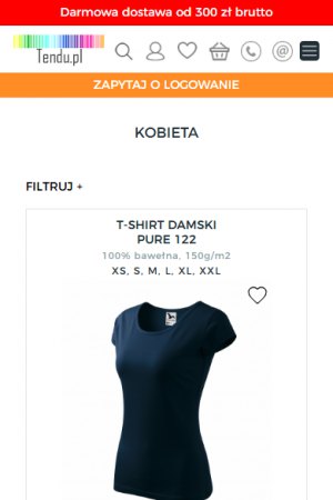 Tendu – printed apparel shop – mobile screen 2