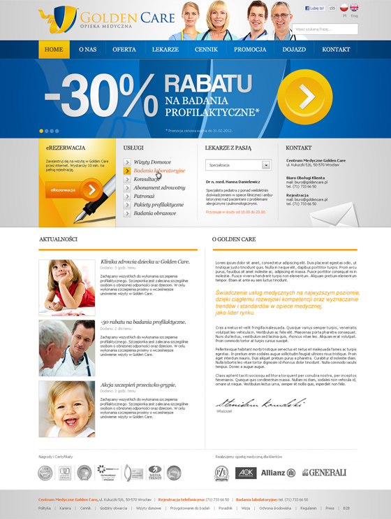 Golden Care – alternative Version – Desktop-Version, Ansicht 1