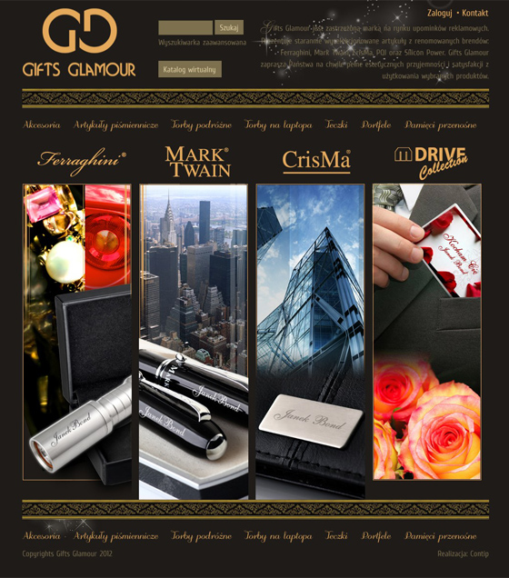 Gifts Glamour – exklusive Werbeartikel – Desktop-Version, Ansicht 1